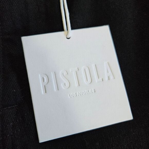 NWT Pistola Revolve Bobbie Mid Rise Loose Fit Cargo Utility Pants Abyss Black 26 - Picture 12 of 14